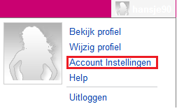 Dreammatch.nl account instellingen