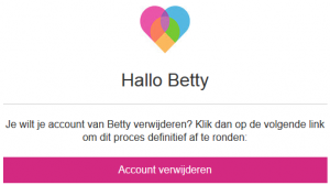 Lovoo account verwijderen via e-mail