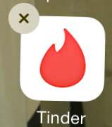 Tinder app verwijderen van iOS