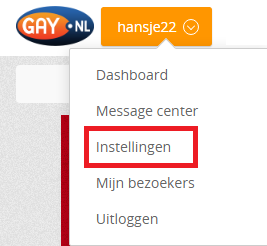 gay.nl instellingen