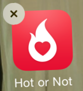 hot or not app verwijderen van iOS
