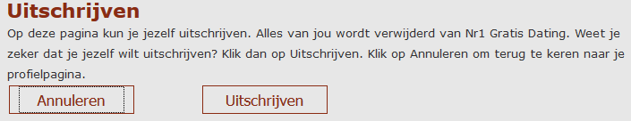 nr1gratisdating account verwijderen