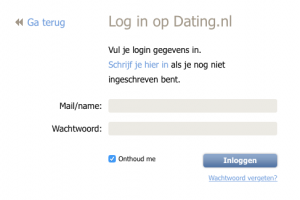 Dating.nl inloggen